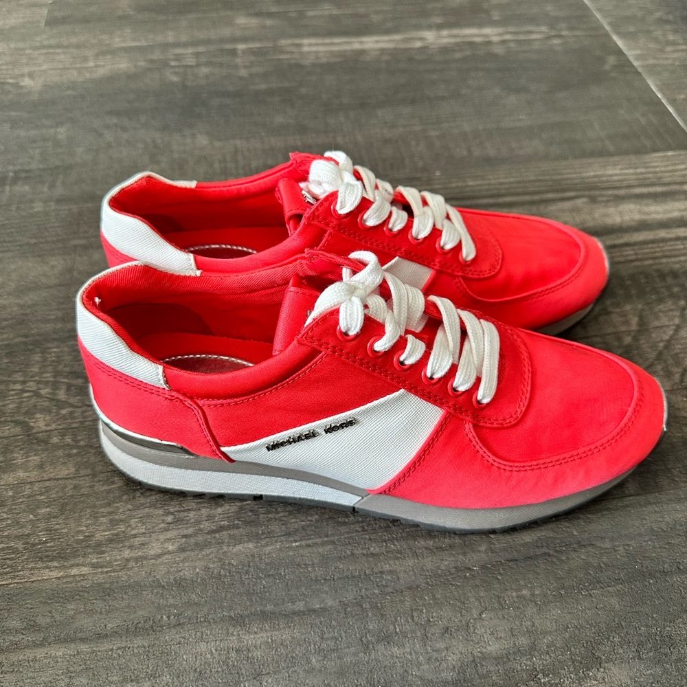 Michael kors red sneakers size 7.5